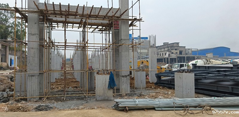 制砂楼安装中 制砂楼安装中